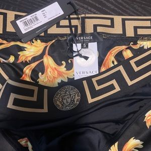 Mens Versace swim speedo black size 5